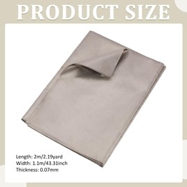 FINGERINSPIRE 2M Faraday Gewebe 1.1M Breit Navajo Weiß Abschirmung Faraday Gewebe Polyester Schutzgewebe EMI RF Und RFID Abschirmung Aus Kupfergewebe Für WLAN Zellen RFID Schutz Blockiert Signale