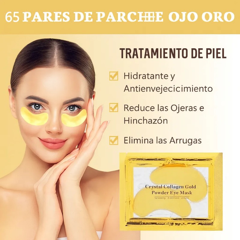65pare Parches Ojos Colágeno