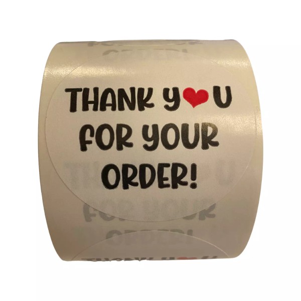 Labels and More Thank You for Your Order Stickers |
