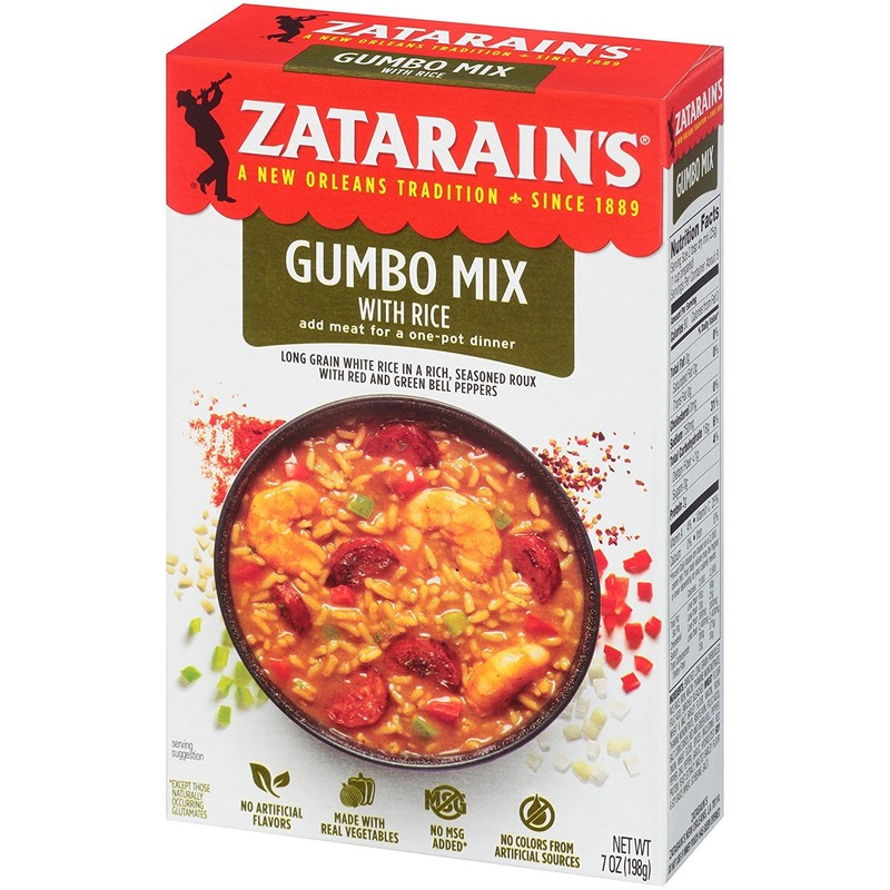 Zatarain's Gumbo Mix With Rice, 7 Ounces - Pack of