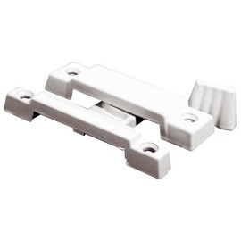 Prime-Line F 2533 Slim Line Sliding Window Sash Lock, 2-1/4 In. Hole Centers, Diecast Zinc, White-Painted, (Single Pack)