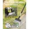 Garden Flat Shovel, Heavy Duty Multifunctional Cleaning Shovel with 60"
