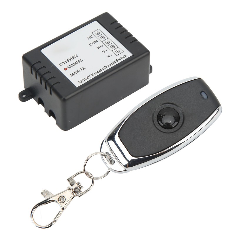 DC12V Remote Control Switch Battery Disconnect Switch Black Shell Portable