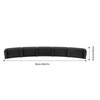93cm Rear Bumper Diffuser Carbon Fiber Pattern Sporty Style Shark
