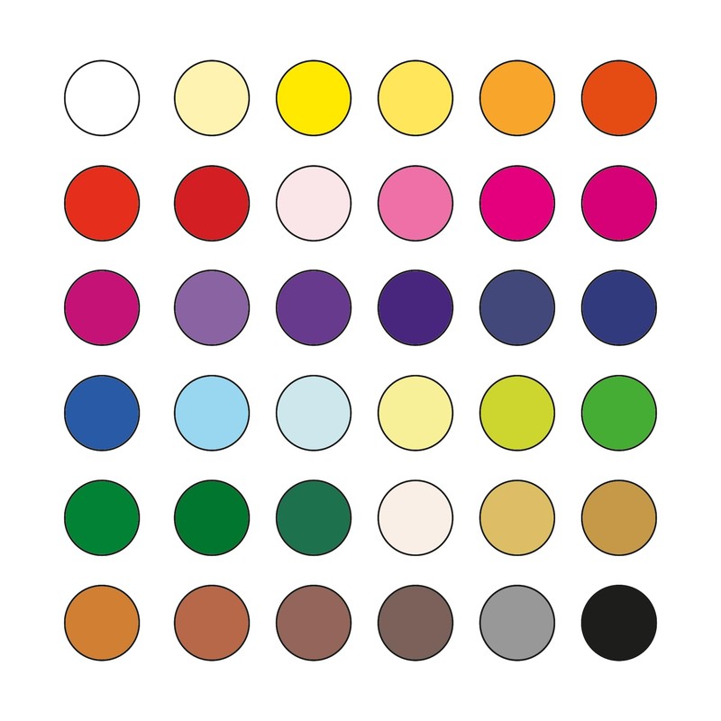 Daler-Rowney Simply Hex Colouring Pencil Set, 36 Assorted Colours, Ideal