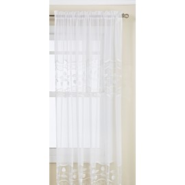 Lorraine Home Fashions Seville Cortina Blanca de 213 x 160 cm, a la Medida