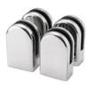 4pcs Stainless Steel Glass Clamp Solid Glass Shelf Clamp Holder