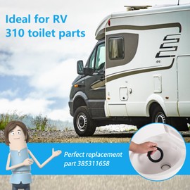 MENNTY RV Toilet Seal, Flush Ball Replacement Kit for 385311658 RV Toilet, Compatible with Dometic 300/310/320 RV Toilet Parts, Solve Camper Water Leaks Problem, 2 PCS