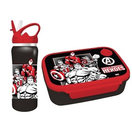Diakakis Avengers - Lunch Set - Lunch Box + Stainless Steel Drinking Bottle