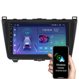 ASURE 9 inch Car Stereo Radio for Mazda 6 Mazda6 GH1 GH2 2007-2012 Low-end,4Core 2G+32G Android 13 System Car GPS Navigation Unit with Wireless Carplay,Android Auto,1280x800 HD Touchscreen Multimedia
