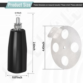 63070 Replacement Gas Grill Damper Kit for Weber Bar-B-Kettle, Charcoal Performer, Touch-N-Go 18.5 22.5 20" 26" Model, Diameter 4 1/2" in