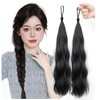 VEVE&MIKI ヘアエクステ エクステンション ポニーテール ウィッグ ふわふわ巻き髪エクステ ロング 取り付け簡単 エクステ ストレート