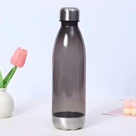 [Safe Resin for Everyday Use] YIHFBB Water Bottle, 700ml Clear Plastic Water Bottle, Direct Drink, Easy to Wash Design, Great for Sports and Running, Large Capacity & Cold Retention Type, Easy to Use