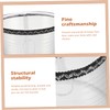CHILDWEET Ambient Lighting Accessory Black Silver Thread Lampshade Cover for