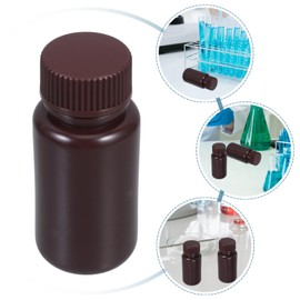 FELTECHELECTR 6pcs Wide Mouth Laboratory Reagent Bottles Storage Containers with Tight Sealing for Sample Packaging and Versatile Laboratory Use