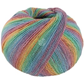 LANA GROSSA MW100 Cotton Bamboo Sole Mix | 4-Ply Cotton Classic | Hand Knitting Yarn Made from 40% Cotton, 25% Virgin Wool, 20% Viscose (Bamboo), 8% Polyamide and 7% Polyester | 100 g & 420 m Wool