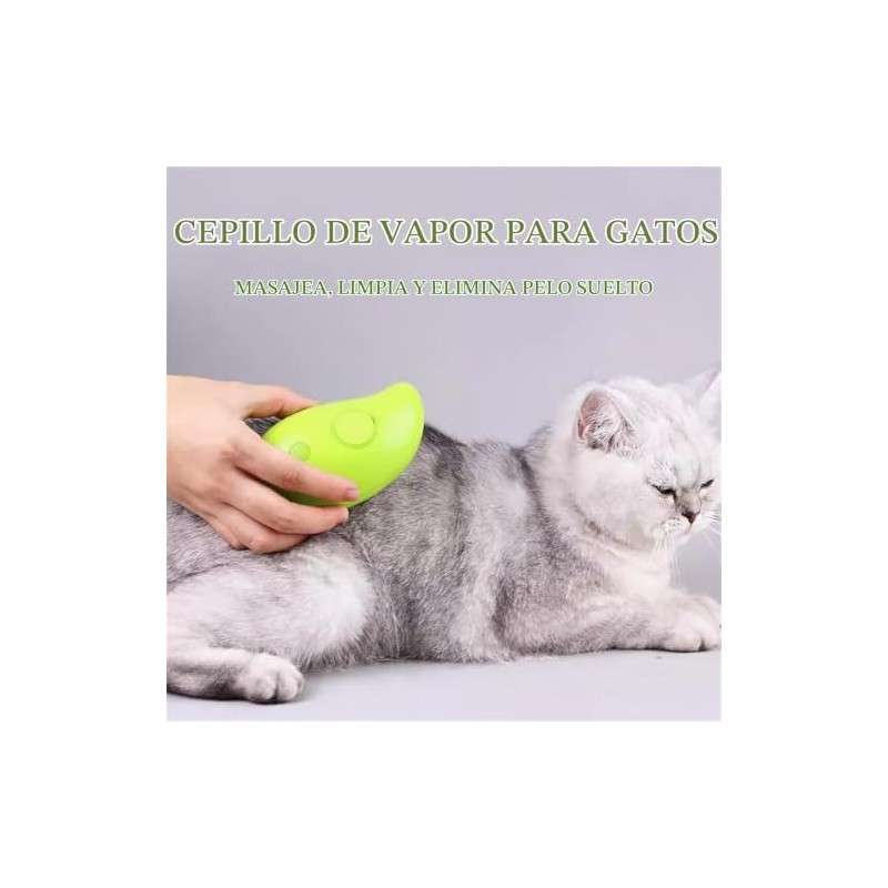 Cepillo de vapor para gatos, cepillo de vapor para gatos