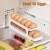 Egg Holder for Fridge, 2 Tiers Auto Rolling Forward (Can