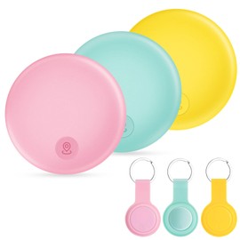 YACOTOERI Air Tag, Apple (Set of 3), Lost Prevention Tag, Ultra Thin GPS Tag, Compatible with Apple "Search" (IOS Only), Smart Tag, Super Strong Signal Gps, Small, Barrel, Vehicle Tracking, Anti-Theft