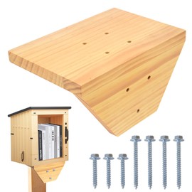 Little Library Mount – Outdoor Library Box Bracket, Mounts to Any Wood Post with Screws, No Finishing or Painting Required, for Library Box, Mailbox, Birdhouse, Squirrel Feeder, Bee & Butterfly House