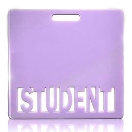 SEEVOR Student Badge Buddy Nurse Name Badge Horizontal Badge Identification Tags Morandi Color Badge Buddy for Student Nurse(Purple Student)