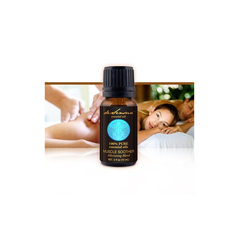 Muscle Soother Oil - Alleviating Blend, 100% Pure Essential Oils