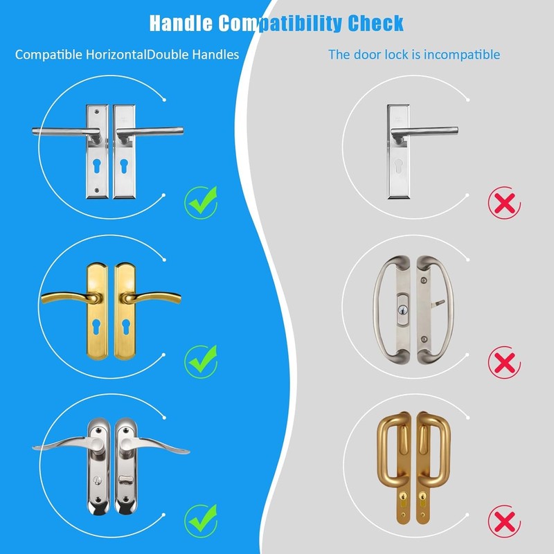 French Door Security Lock, 13 Inch French Door Security Devices