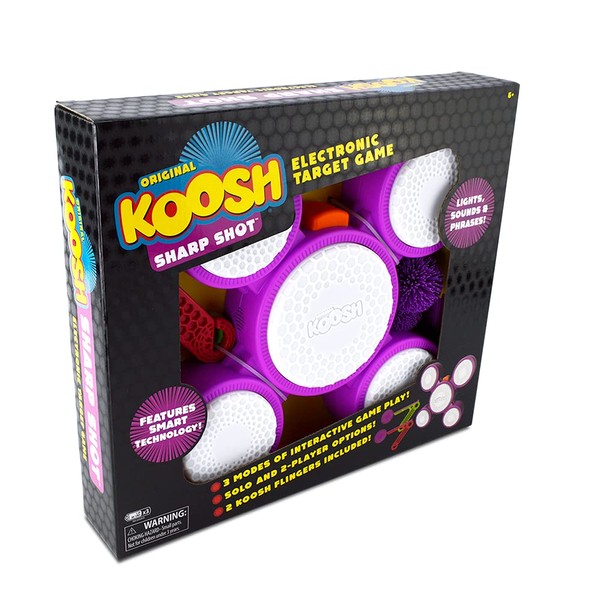 Koosh Sharp Shot — Interactive Target — 3 Games to Play — Play with Friends or Against Target's AI — for Ages 6+
