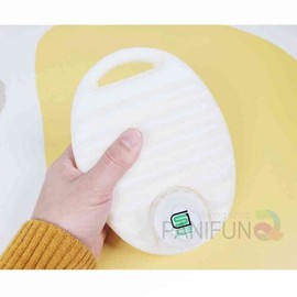 Yudanpo 0.6L white heated bag, abdominal compress pack, heated water pack, heated water bag hot water bag