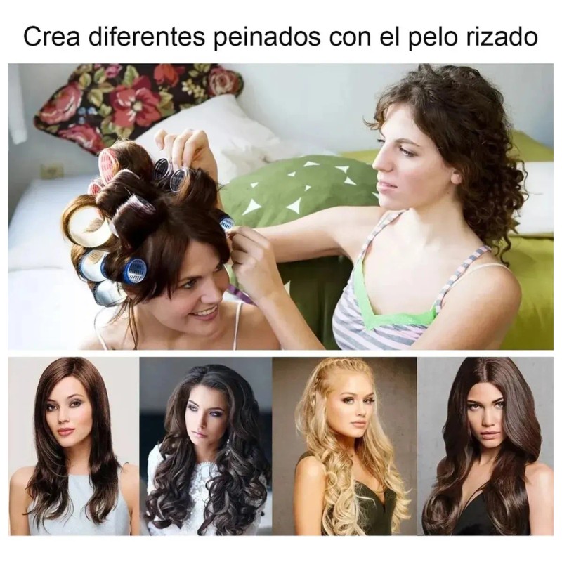 Zenithventures 31pzs Hair Rulo Tubos Plástica Para Cabello Autoadheribles