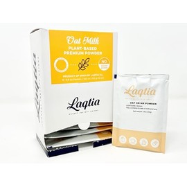 Instant Oat Milk Powder Packets by Laqtia, 15 Individual Packets, Makes an 8oz glass of oat milk, Plant Based Instant Beverage, Product Of Spain