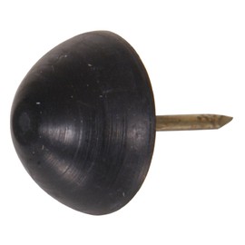 Hillman 57179 3/8-Inch Rubber Tack Bumper, Black, 25-Pack