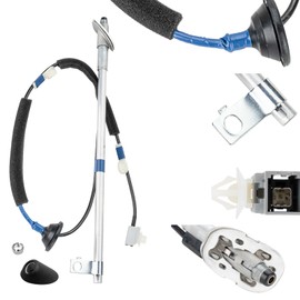 Manual Antenna Assembly | Manual Antenna Repair Kit for 2005-2015 Toyota Tacoma - Includes Base, Cover, Nut & Mast | Replaces OEM# 86300-04070, 86392-04040, 86396-04040