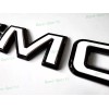 Auto GMC Rear Tailgate Gloss Black White GMC Emblem GMC