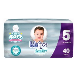 Pañales Bbtips Sensitive Etapa 5 unisex X