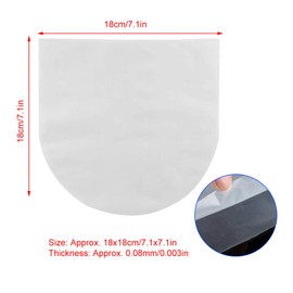 Tomotato Pack of 100 Vinyl Record Sleeves, 7 Inch Antistatic Record Inner Sleeves, Semi-Transparent Inner Plastic Plates