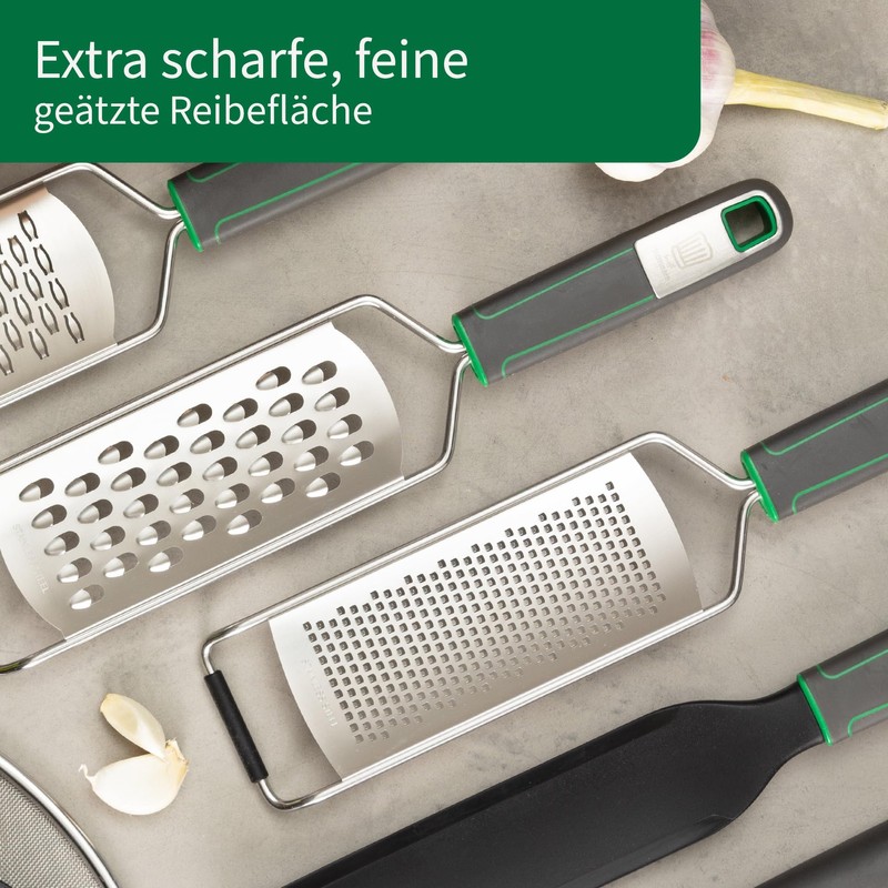 Chefkoch Premium Hand Grater - For Fine Grating of Cheese,