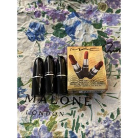 M·A·C MINI Mac 3 Piece Everyday Luxury Mini Lustreglass Lipstick Trio: Red NIB