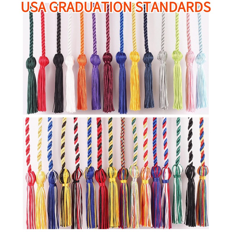 GRADFTY Double Gold Graduation Honor Cords for Graduation 2025, National