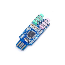 LIVISN External USB Audio Card Driver Free USB Sound Card External Audio Adapter CM108 for Computer Laptop WIN2000,WINXP,WIN3003