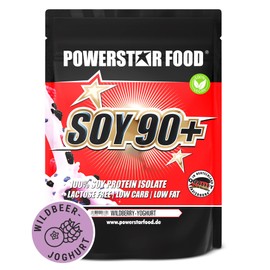 Incomparable Superb Flavour, Pure Vegan SOY Protein Isolate, Soy 90 +, Instantisiert, without Gentechnisch and Plant Östrogenen Free. 1000 g) Powder, , ,