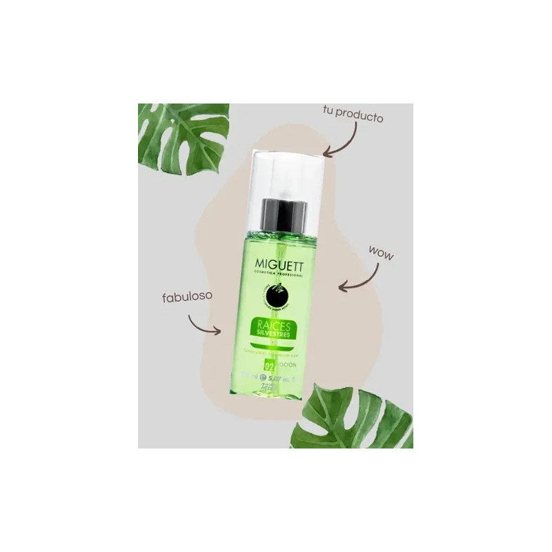 Loción Facial Miguett Raíces Silvestres Piel Grasa 150ml Control Brillo