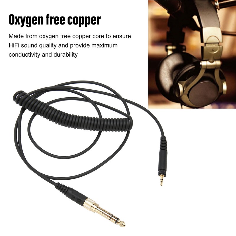 Replacement Headphone Cable 3.5mm Male and 6.35mm to 2.5mm Male