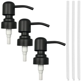 Pack of 3 Stainless Steel Soap Pump, Thread Bottle Soap Dispenser, Soap Pump Replacement Dispenser, Pump Head for Bottles, Soap Pump Dispenser Head, for DIY Lotion Dispenser
