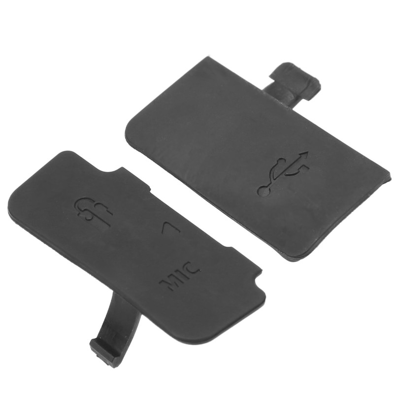 2PCS Digital Camera MIC Interface Door Cover Rubber Camera Repair