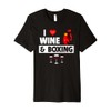 I Love Wine and Boxing Gloves Club Fighting Punching Bag