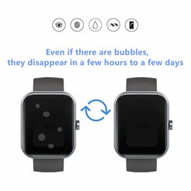 MIHENCE Screen Protector Compatible for zakotu/Jugeman 1.96'' Smart Watch Y66, HD Full Coverage TPU Protective Film for Y66 1.96"" Smartwatch (6PCS), transparent