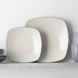 Noritake Colorwave Slate 16-Piece Set - Square, Service for 4 in Grey/Slate
