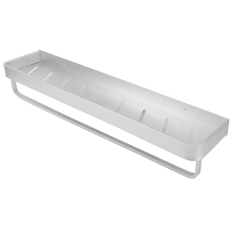 Space Aluminum Bathroom Shelf Punch Free Wall Mounted Floating Bathroom