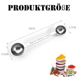 Coffee Dosing Spoon, Coffee Spoon Scoop, Scoop, Coffee Scoop, Tea Spoon, Coffee Measuring Spoon, Tea Measuring Spoon, Coffee Spoon Scoop for Tea and Coffee Powder